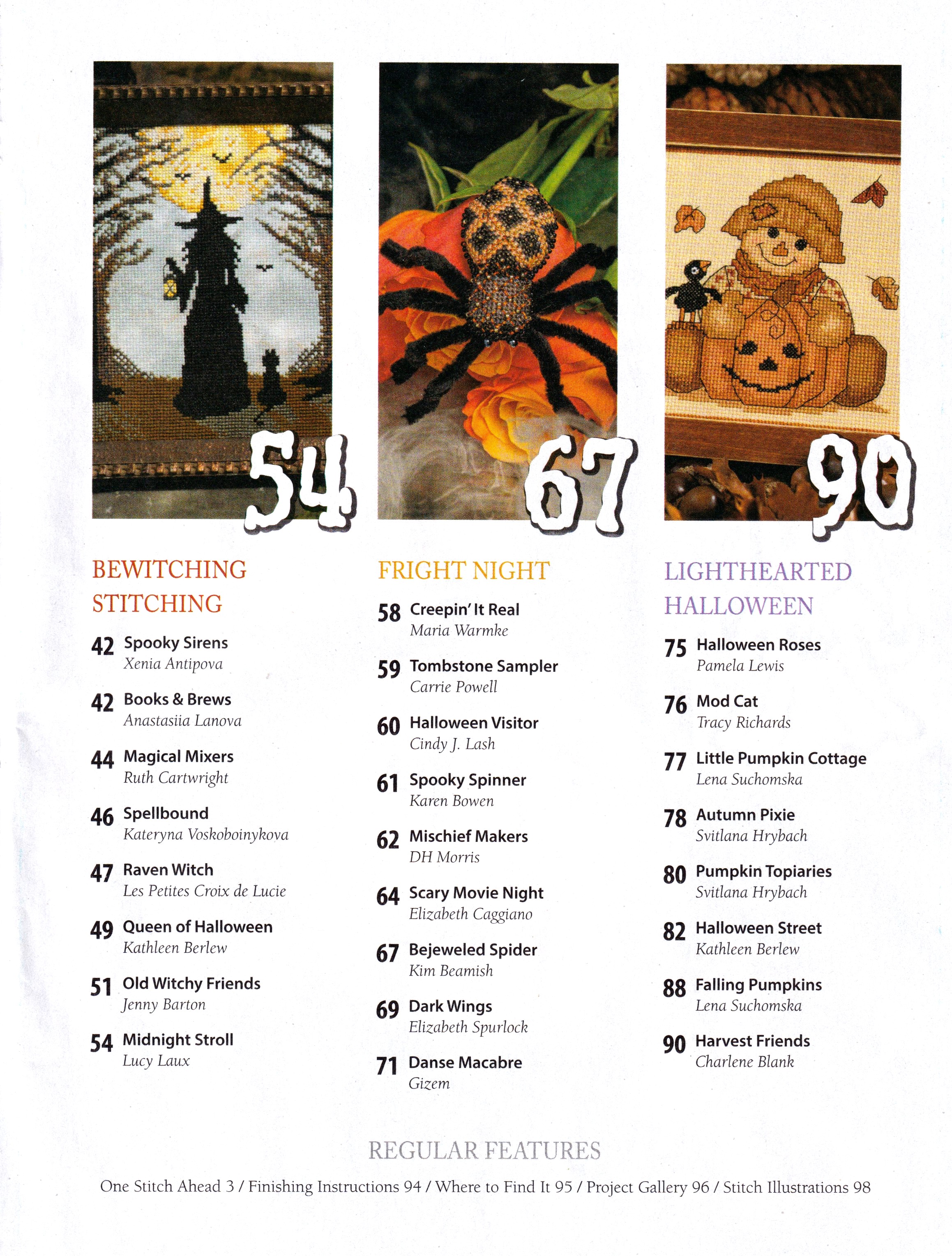 Just Cross Stitch 2026 Halloween Magazine, different perspective #2, zoomed in. Select this picture to zoom back out.