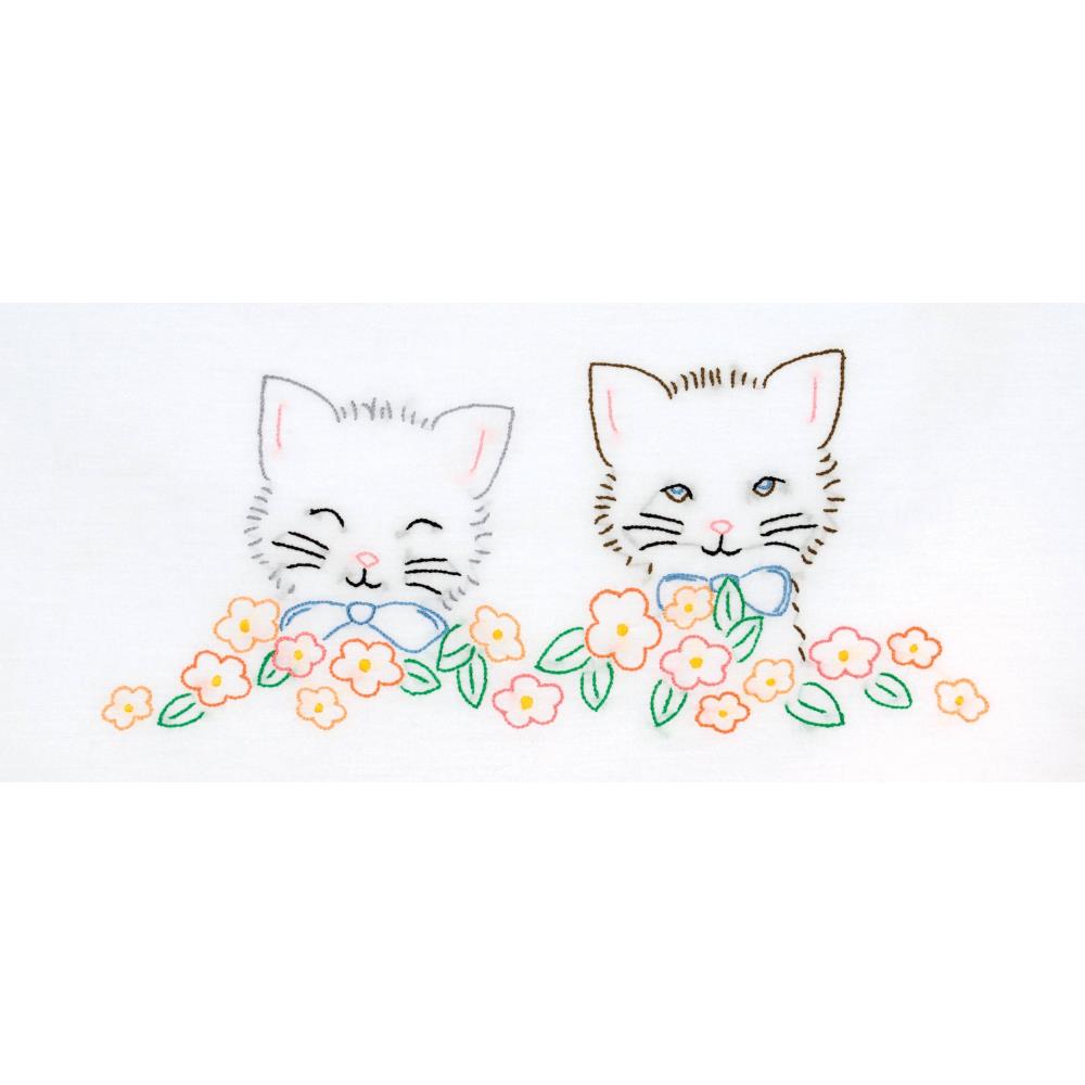 Kittens - Pillowcases - Embroidery Kit