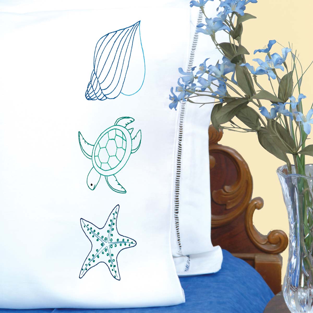 Beach - Pillowcases - Cross Stitch Kit