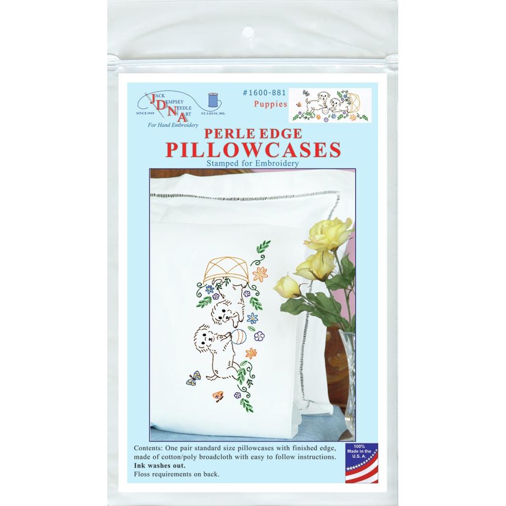 Puppies - Pillowcase Embroidery Kit