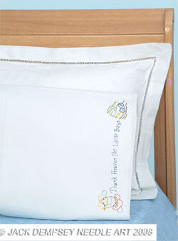 Thank Heaven for Little Boys Perle Edge Pillowcase