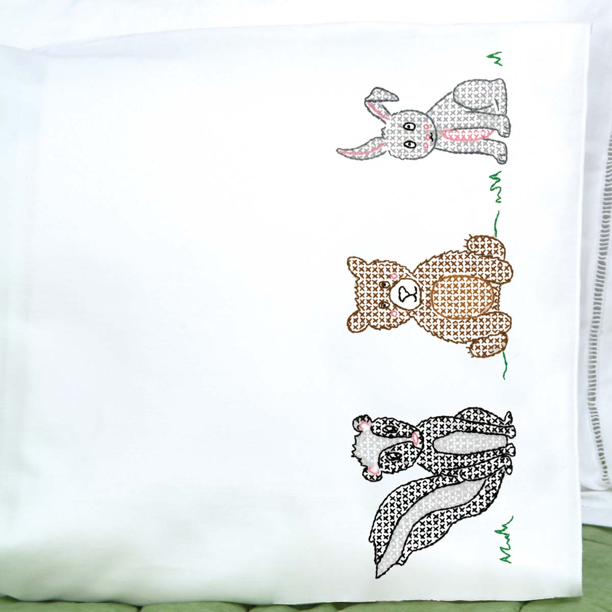 Woodland Animals - Pillowcase - Cross Stitch Kit