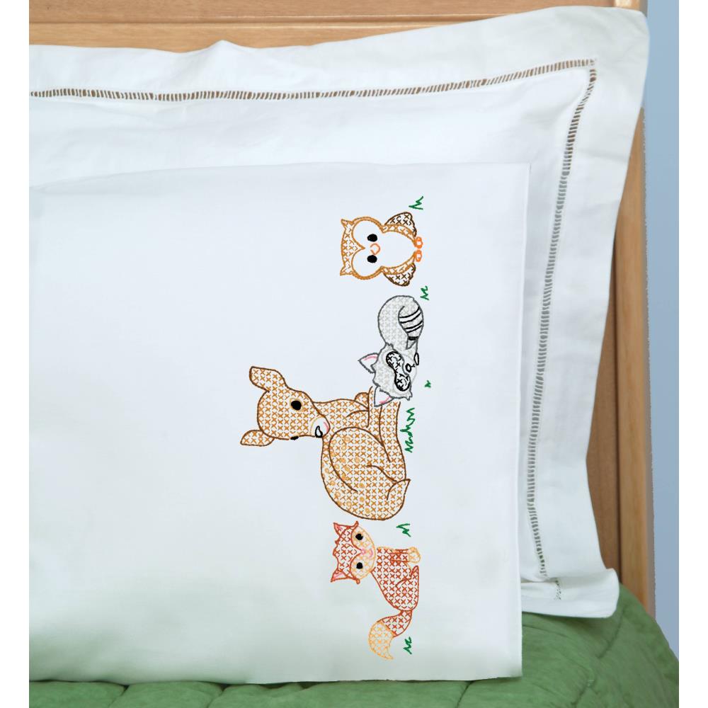 Deer and Friends - Pillowcases - Embroidery Kit