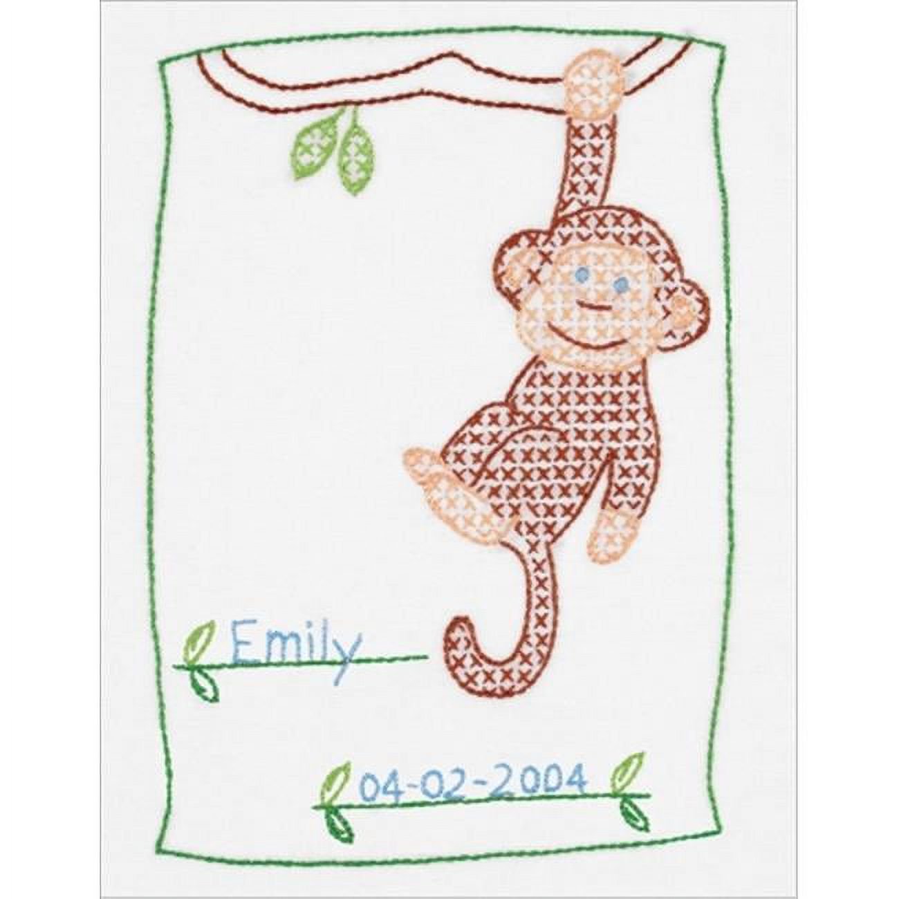 Monkey Sampler - Embroidery Kit