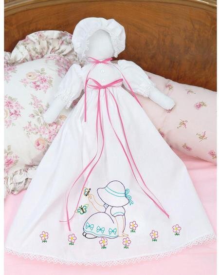 Sunbonnet Sue Pillowcase Doll - Embroidery Kit