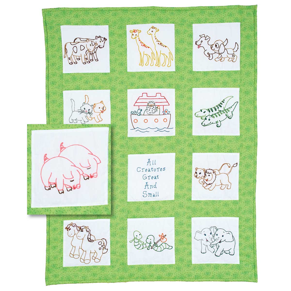 Noah's Ark - Quilt Blocks - Embroidery Kit