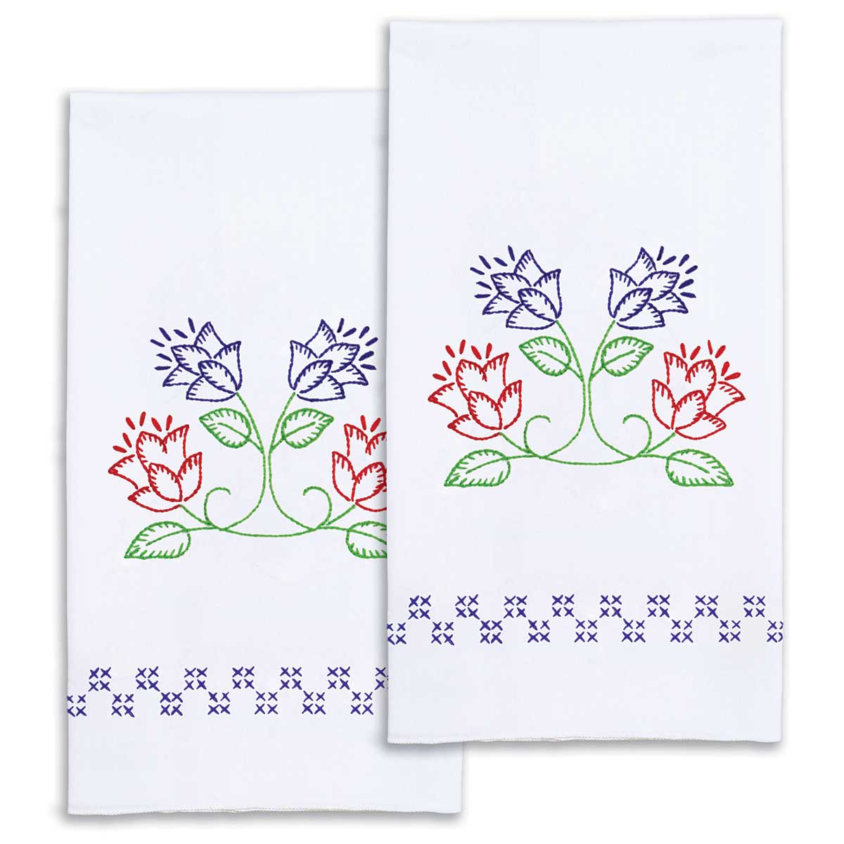 Tulips - Hand Towels - Embroidery Kit