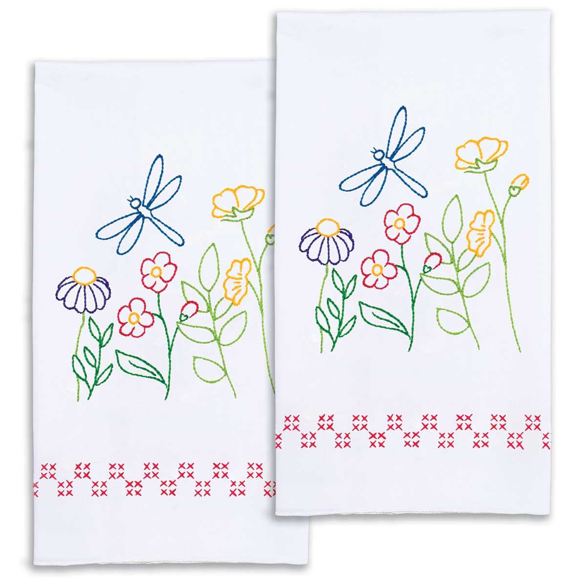 Dragonflies - Hand Towel - Embroidery Kit