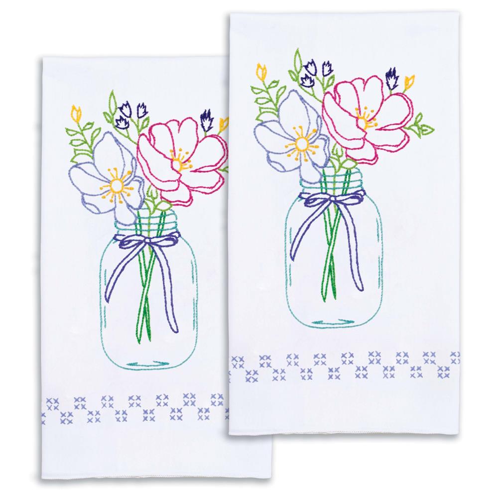 Wildflowers - Hand Towels - Embroidery Kit