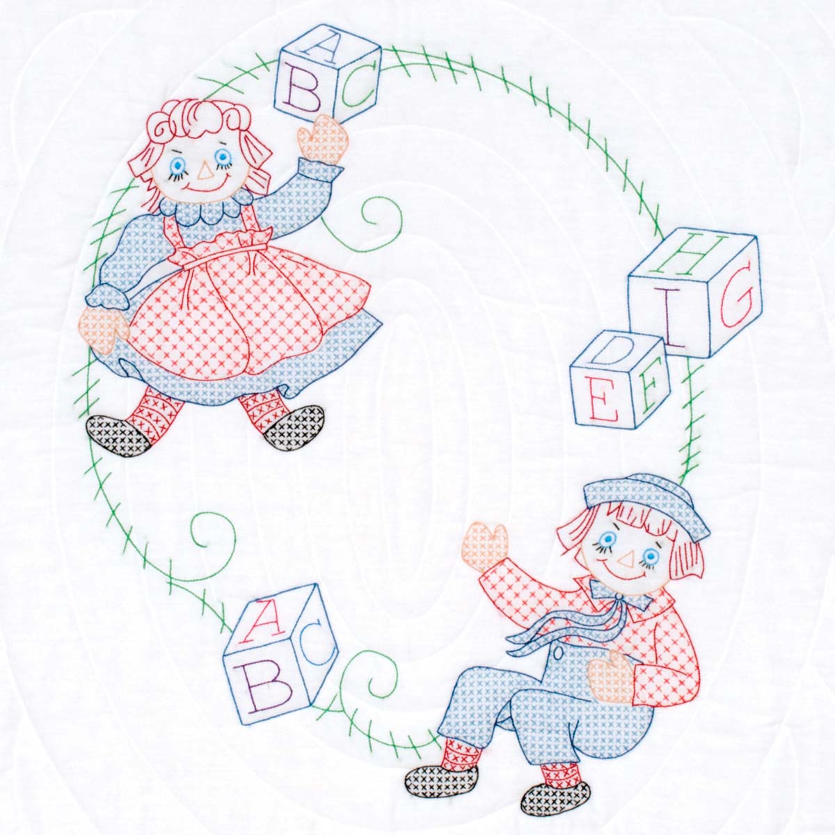 Ann and Andy - Quilt Top - Cross Stitch Kit