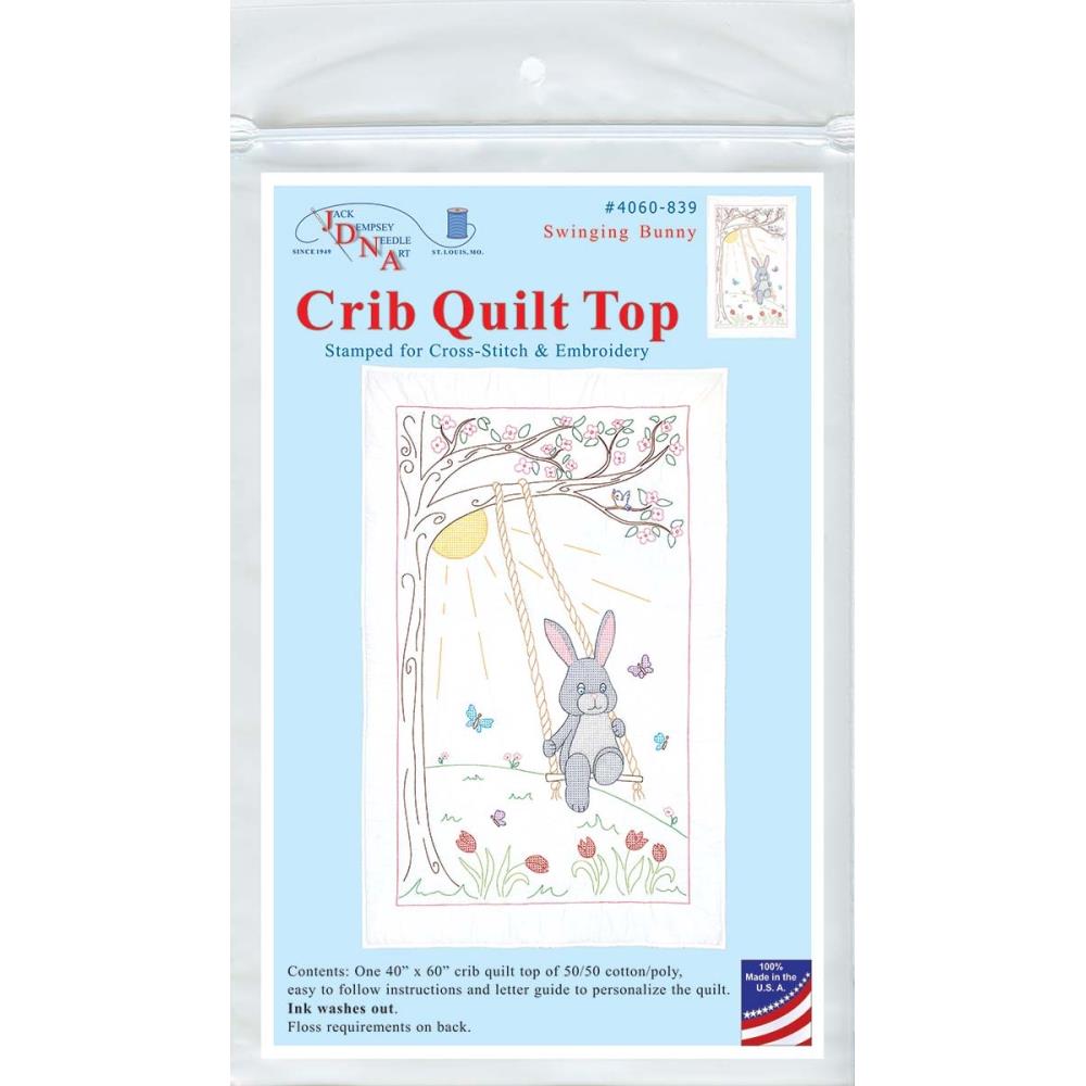 Swinging Bunny - Crib Top - Embroidery Kit
