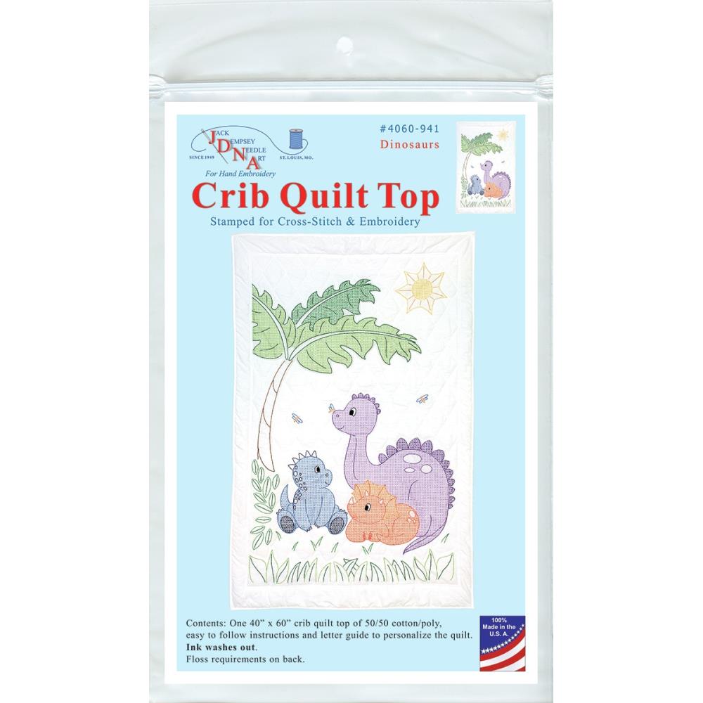 Dinosaurs - Quilt Crib Top Embroidery Kit