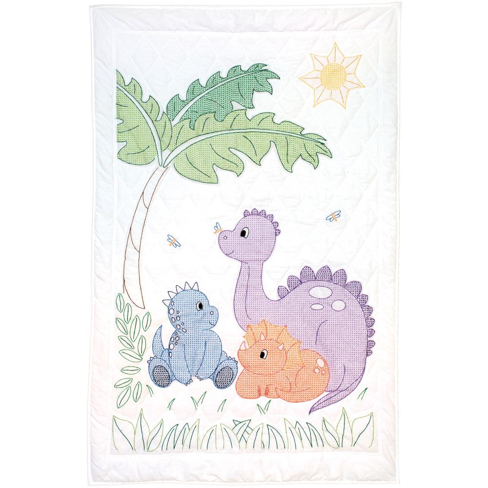 Dinosaurs - Quilt Crib Top Embroidery Kit
