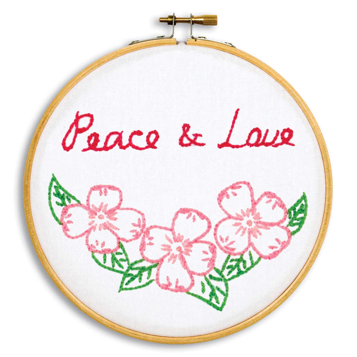 Peace and Love Hoop Kits 6" - Embroidery Kit