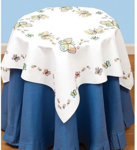 Fluttering Butterflies Table Topper - Embroidery Kit
