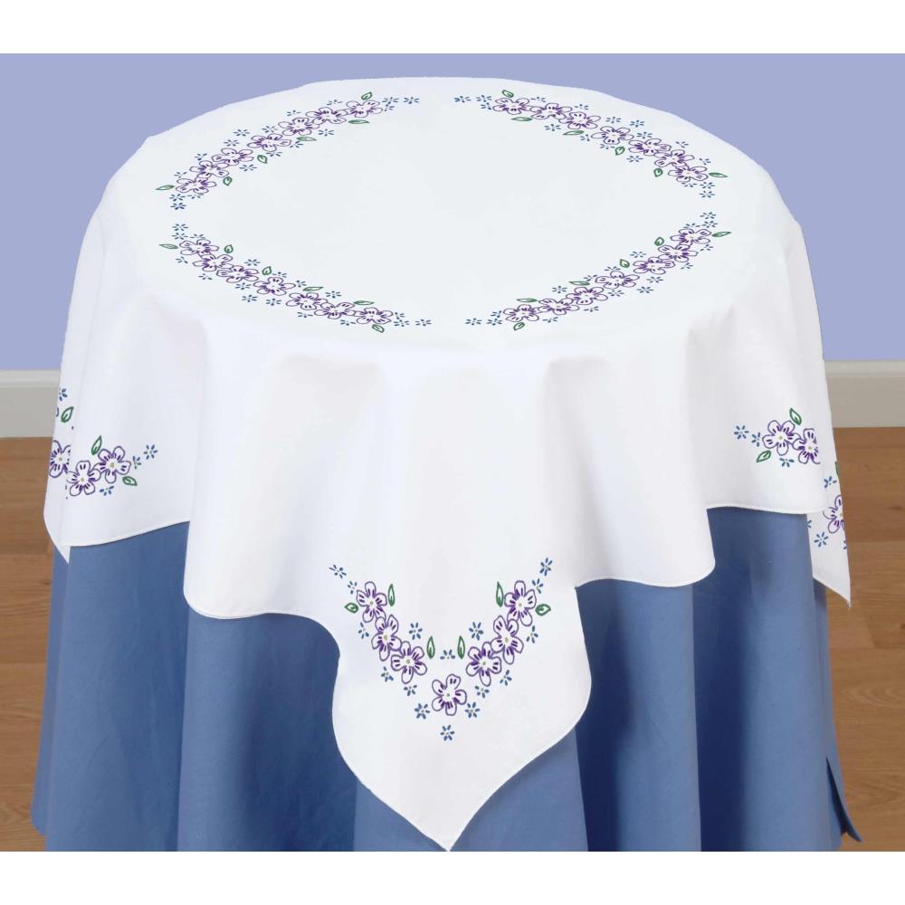 Lavender Flowers - Table Topper - Embroidery Kit