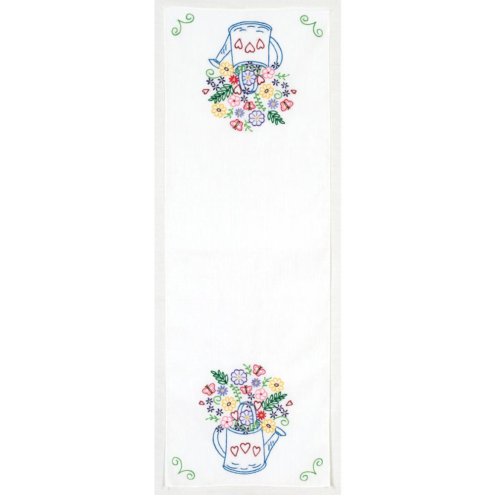 Watering Can - Table Runner Embroidery Kit