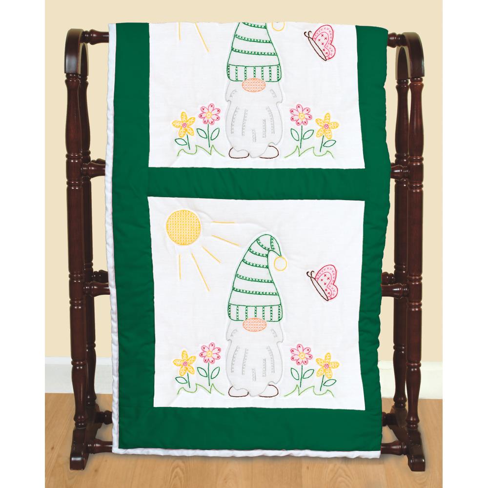 Gnomes - Stamped Quilt Blocks