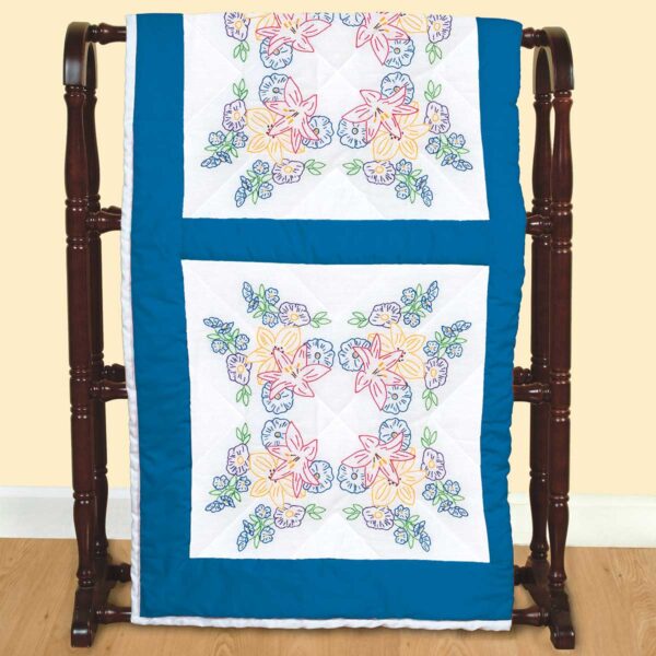 Pretty Flowers - Quilt Block - Embroidery Kit