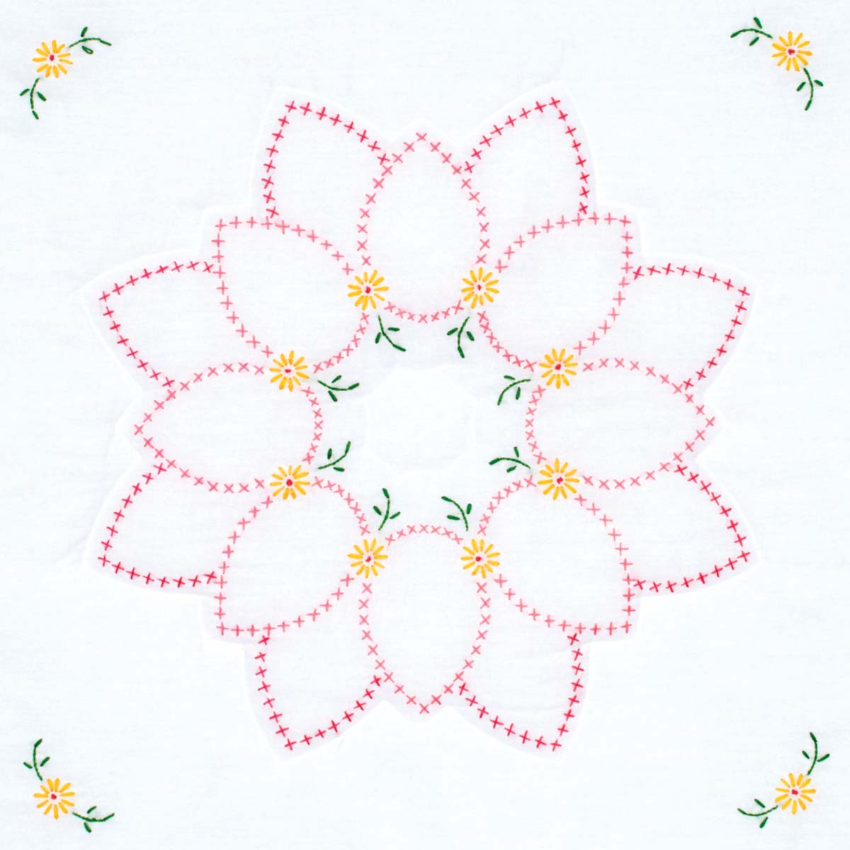 Blossoms - Quilt Block - Cross Stitch Kit