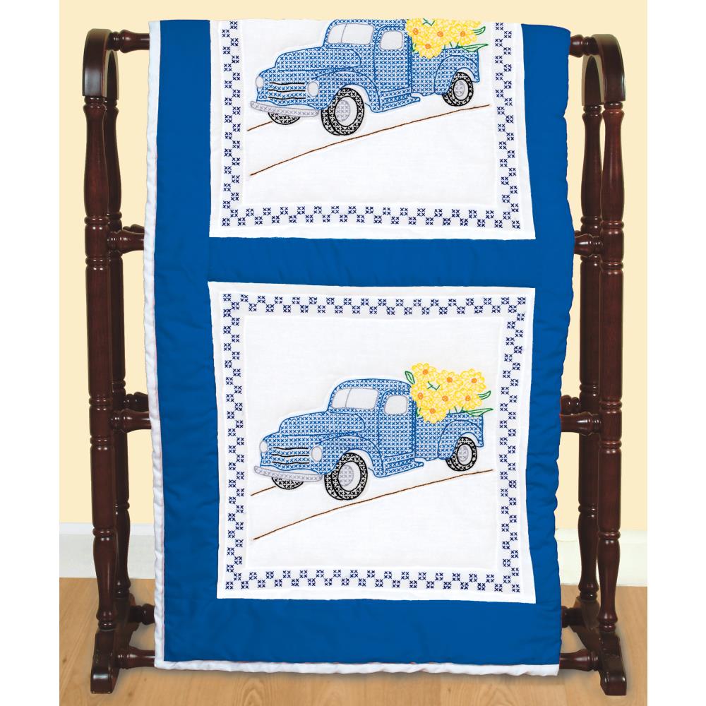 Flower Delivery - Stamped Quilt Blocks