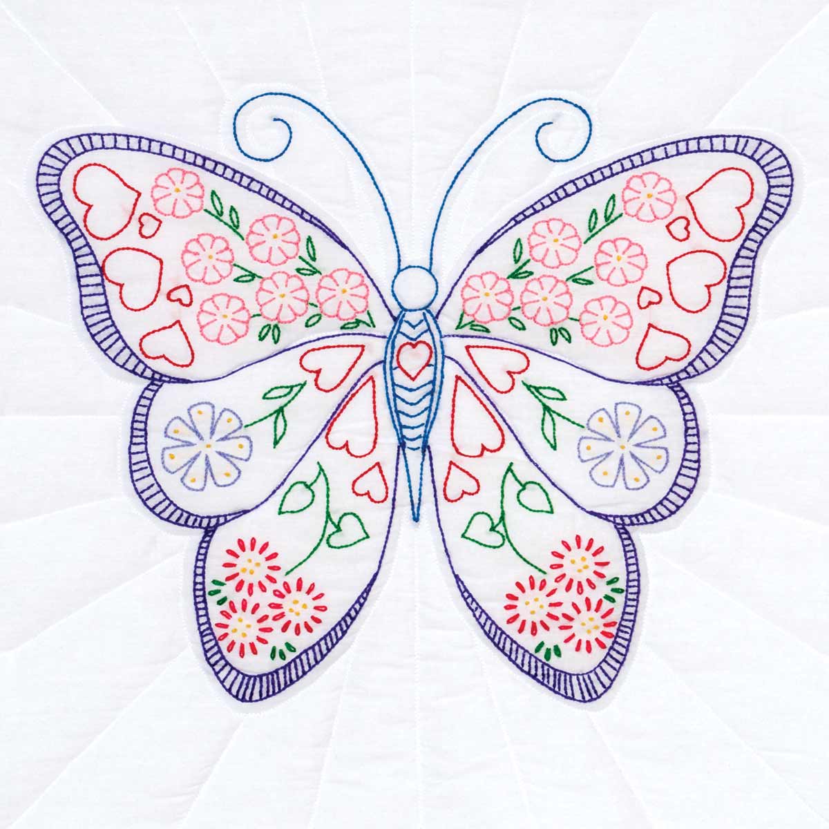 Butterfly 18″ Quilt Blocks - Embroidery Kit