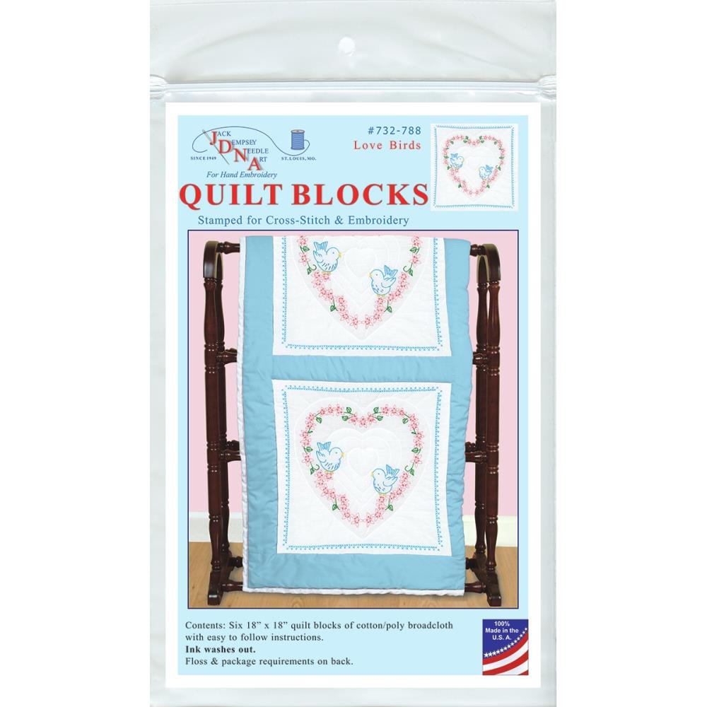 Love Birds - Quilt Blocks Embroidery Kit