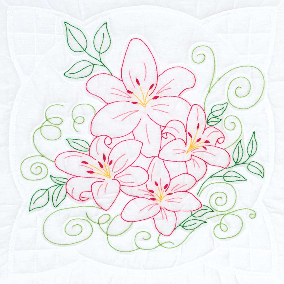 Lillies Quilt Blocks - Embroidery Kit
