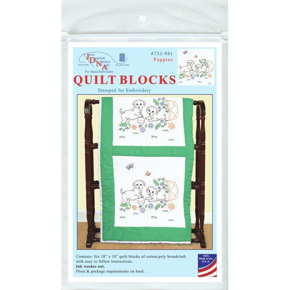 Puppies - Quilt Blocks Embroidery Kit