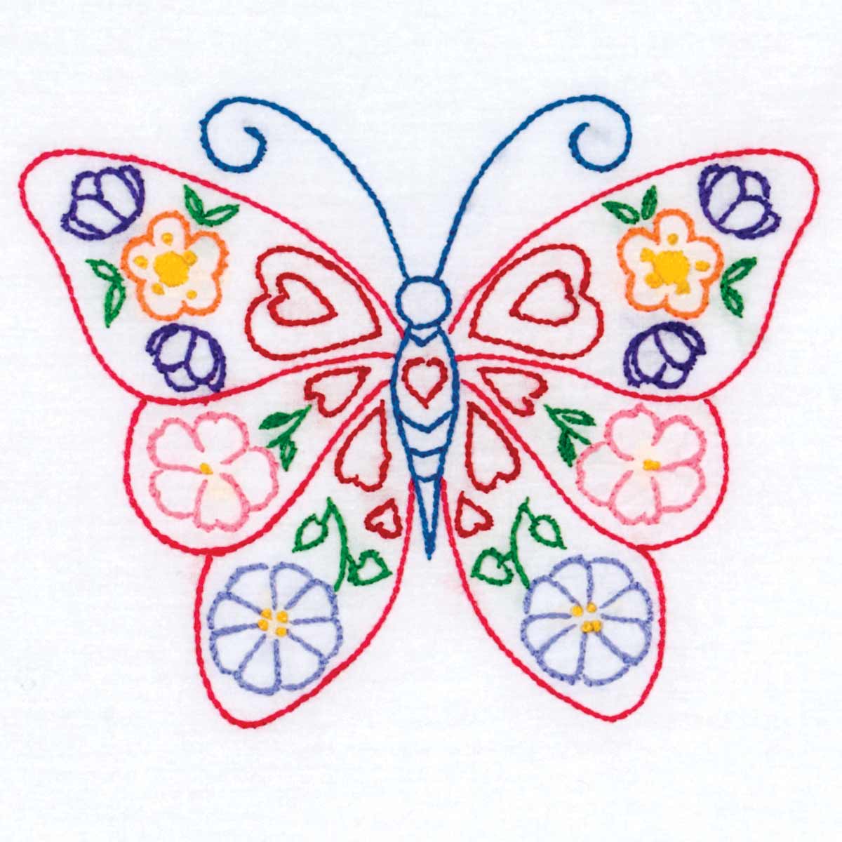 Butterfly 9″ Quilt Blocks - Embroidery Kit