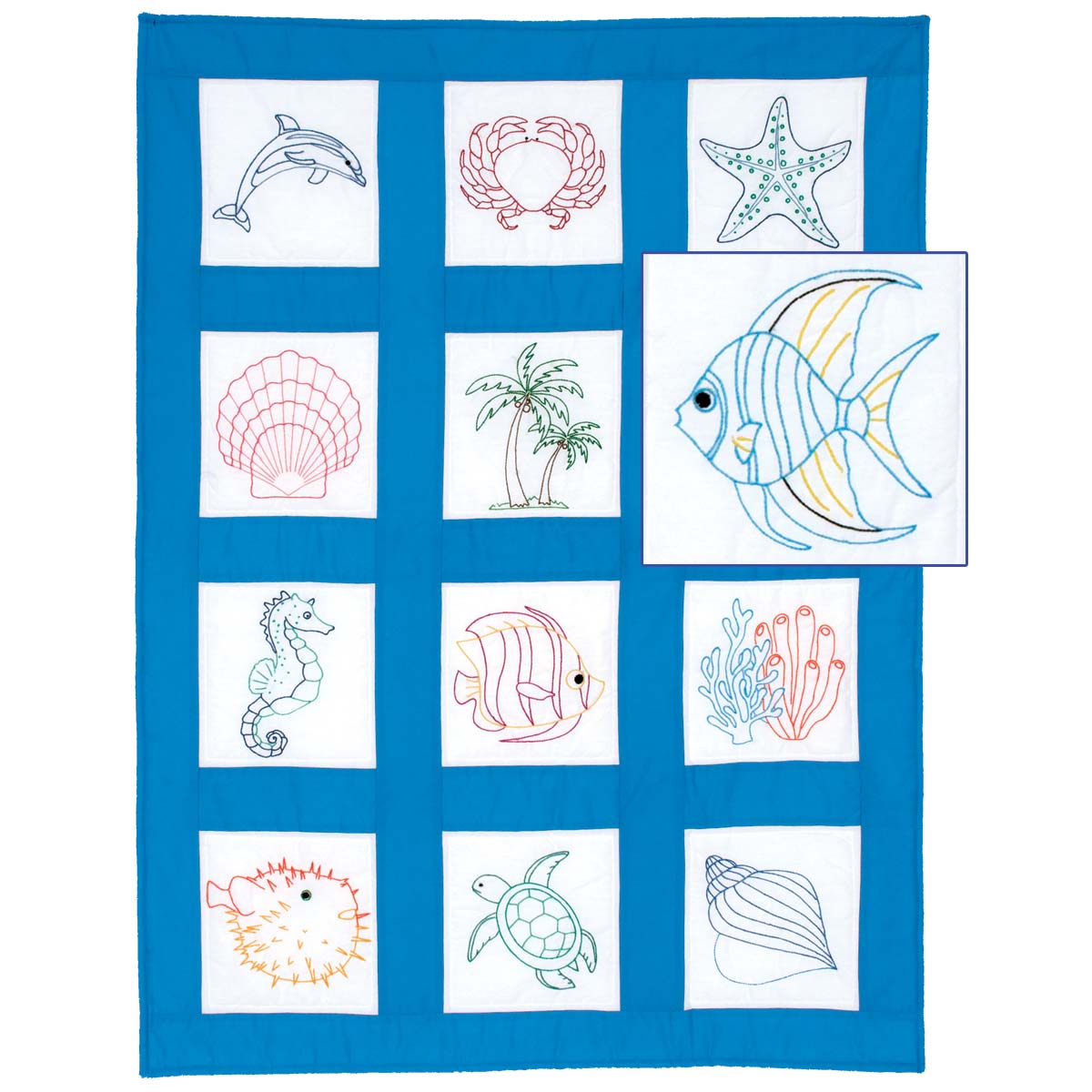 Beach - Quilt Blocks - Cross Stitch Kit