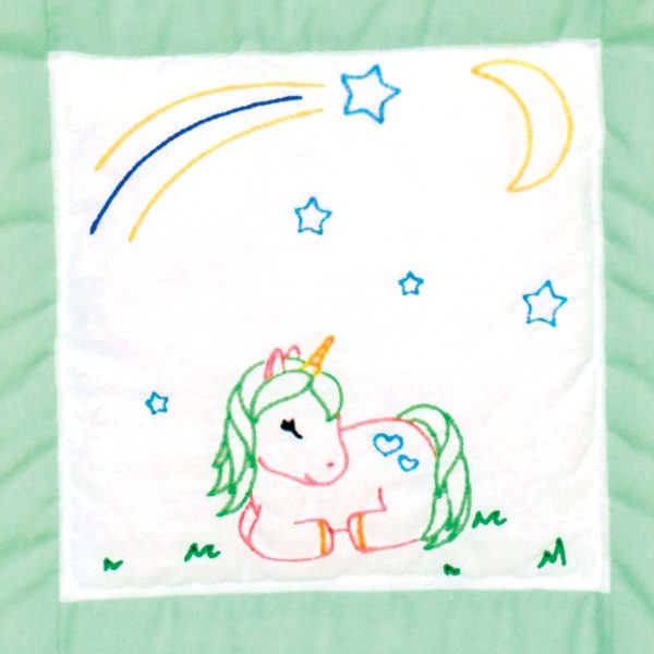 Baby Unicorns Theme Quilt Blocks - Embroidery Kit