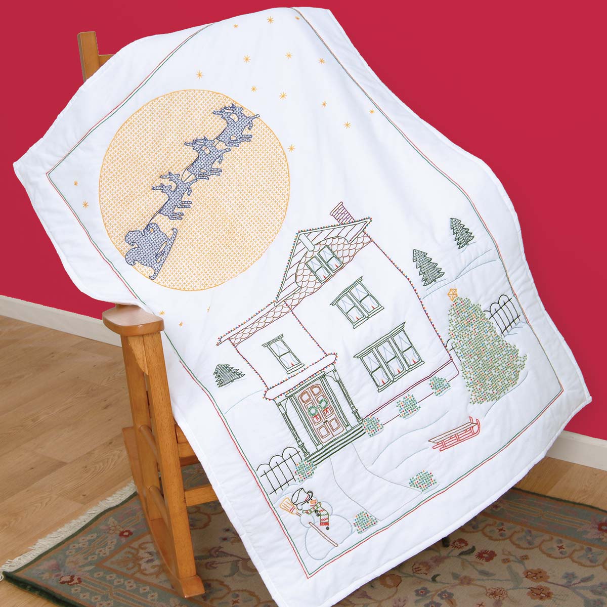 Victorian Christmas - Lap Quilt - Cross Stitch Kit
