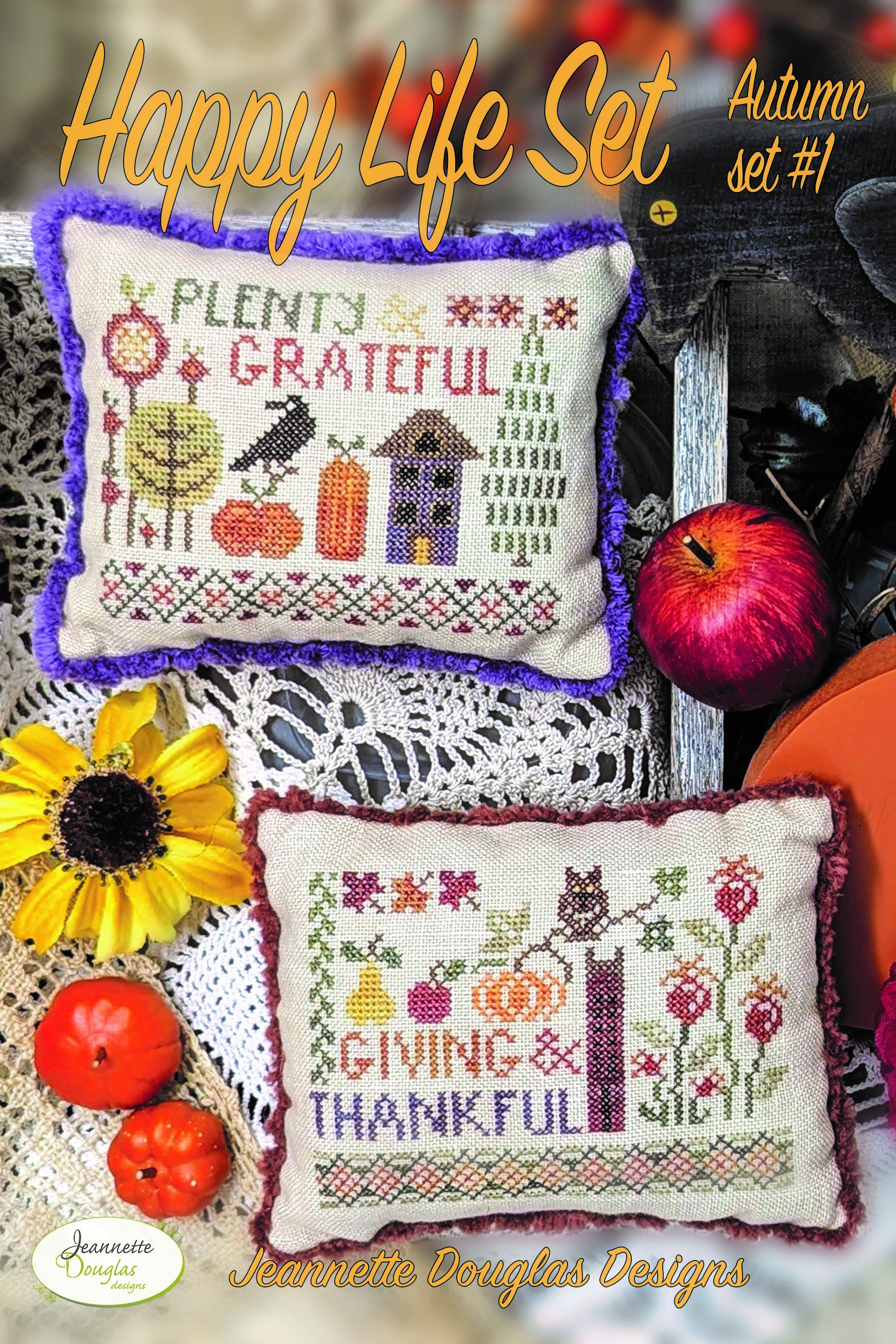 Happy Life Sets - Autumn # 1 - Cross Stitch Pattern