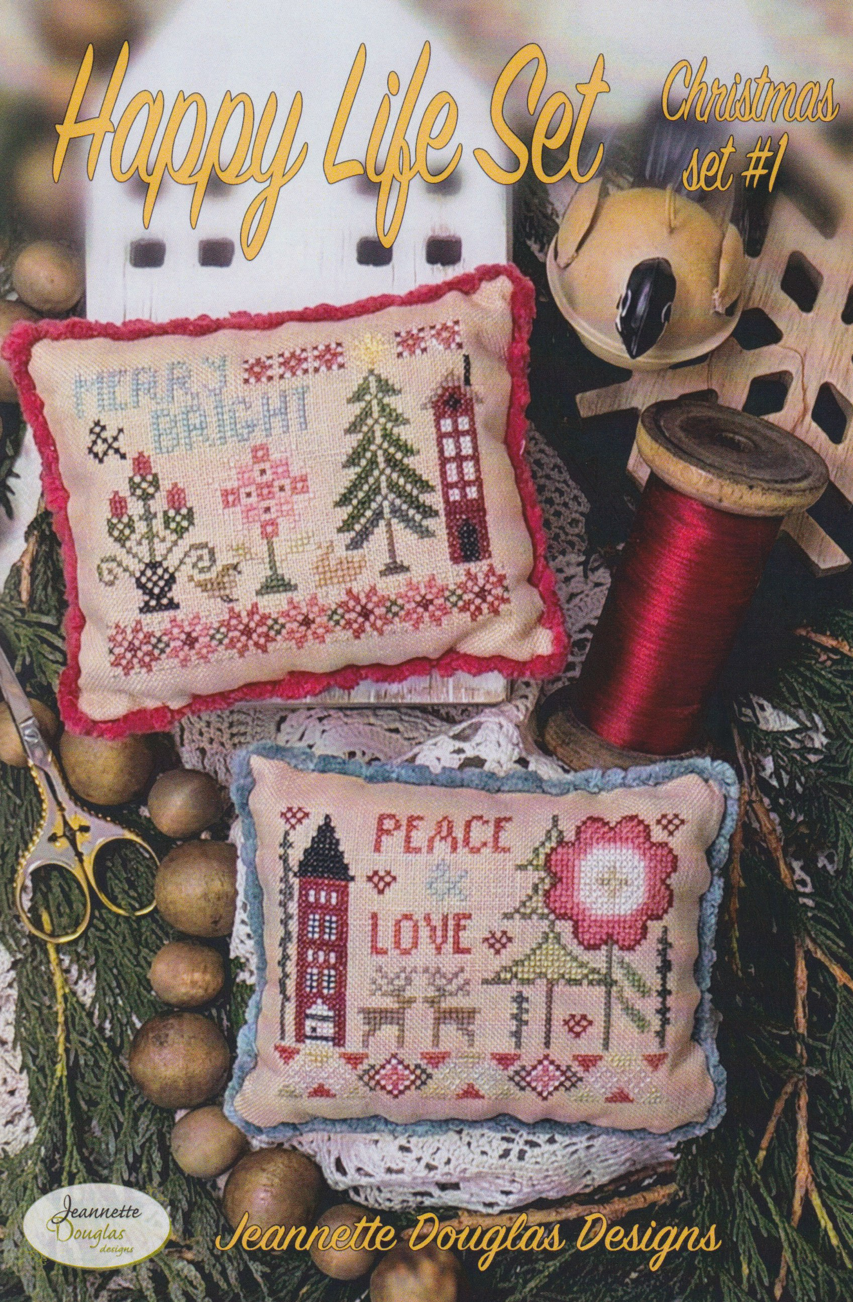 Happy Life Sets - Christmas # 1 - Cross Stitch Pattern