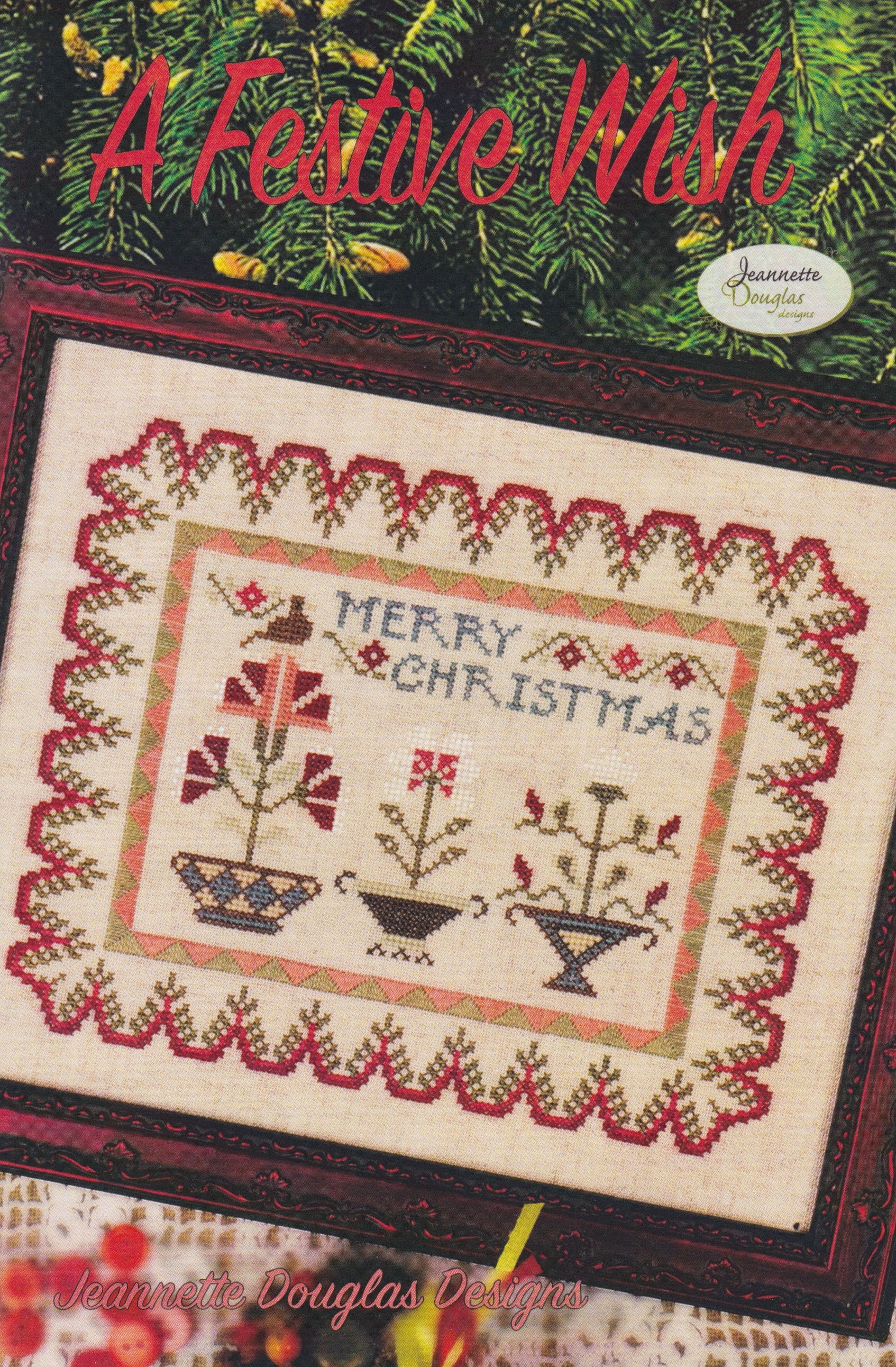 A Festive Wish - Christmas Cross Stitch Pattern
