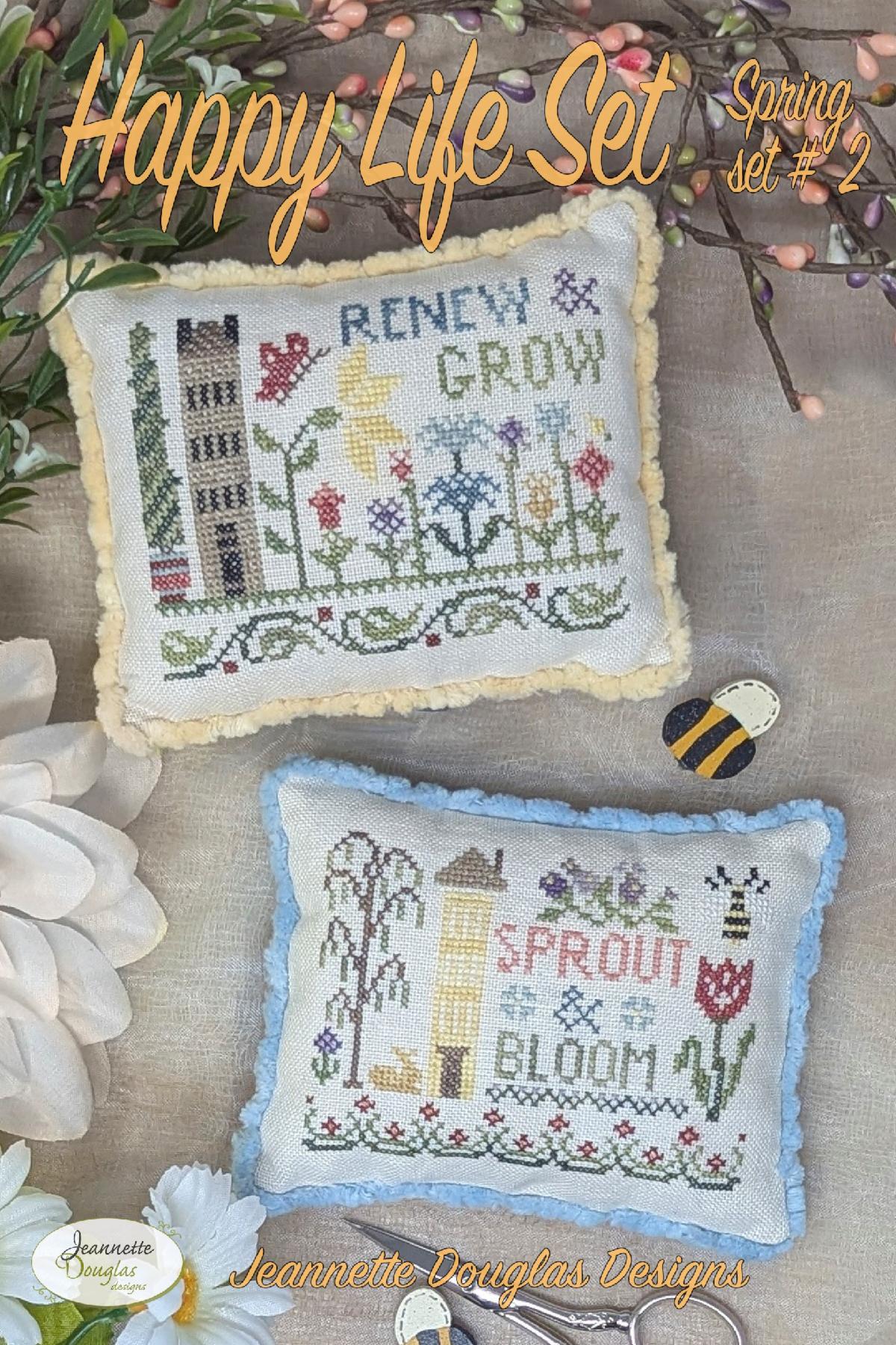 Happy Life Sets: Spring 2 - Cross Stitch Pattern