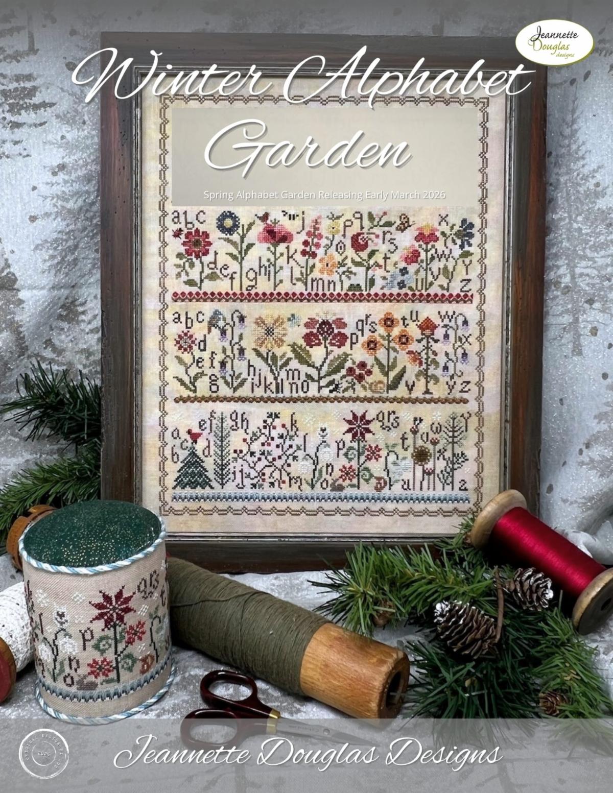 Winter Alphabet Garden  - Cross Stitch Pattern