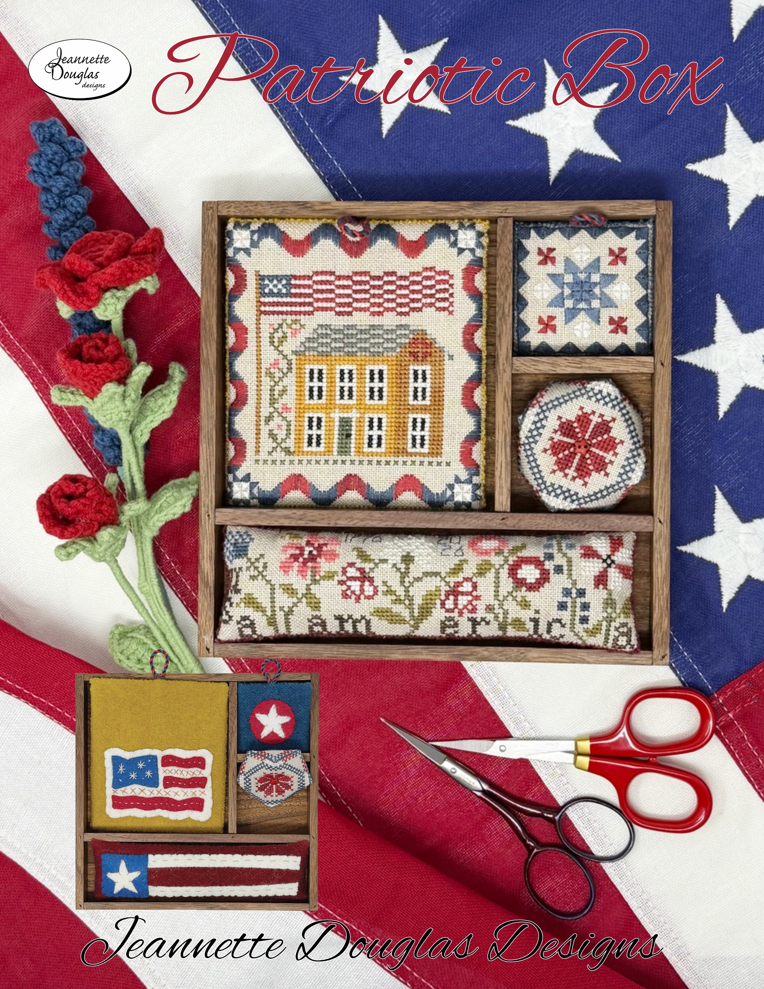 Patriotic Box - Cross Stitch Pattern