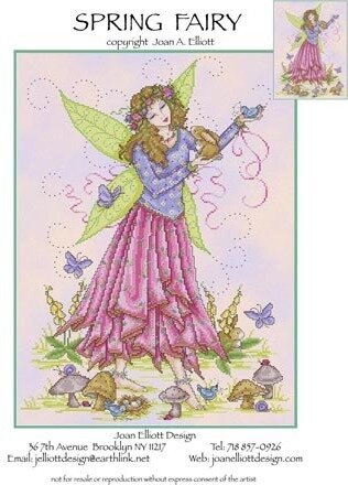 Spring Fairy - PDF Cross Stitch Pattern