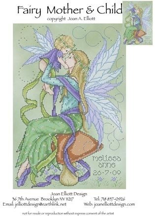 Fairy Mother and Child - Cross Stitch Pattern