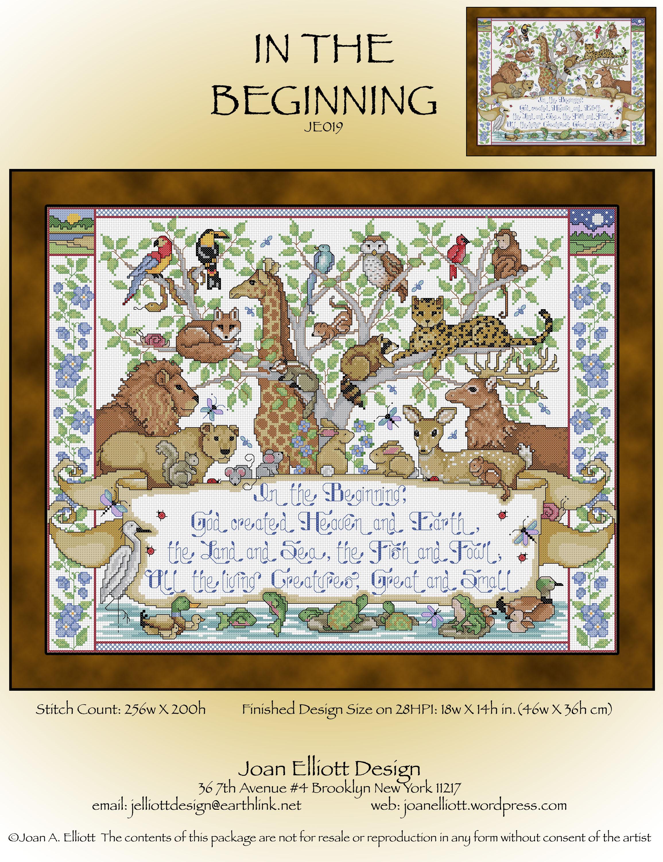 In the Beginning - Christian PDF Cross Stitch Pattern
