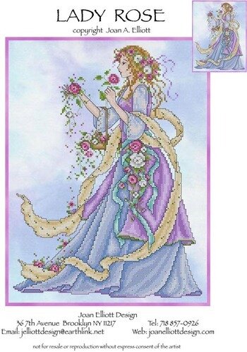 Lady Rose - Cross Stitch Pattern