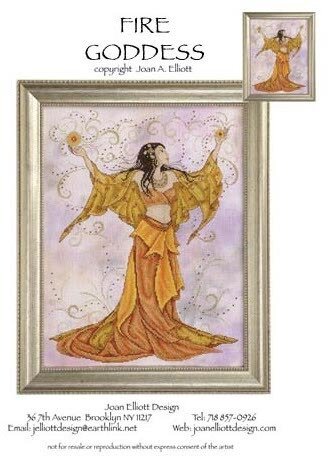 Fire Goddess - Cross Stitch Pattern