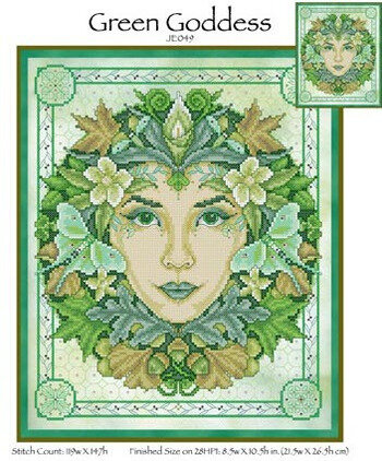 Green Goddess - Cross Stitch Pattern