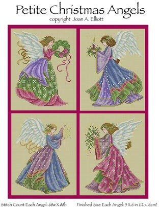 Petite Christmas Angels - Cross Stitch Pattern