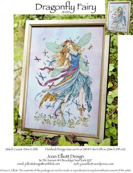 Dragonfly Fairy - PDF Cross Stitch Pattern