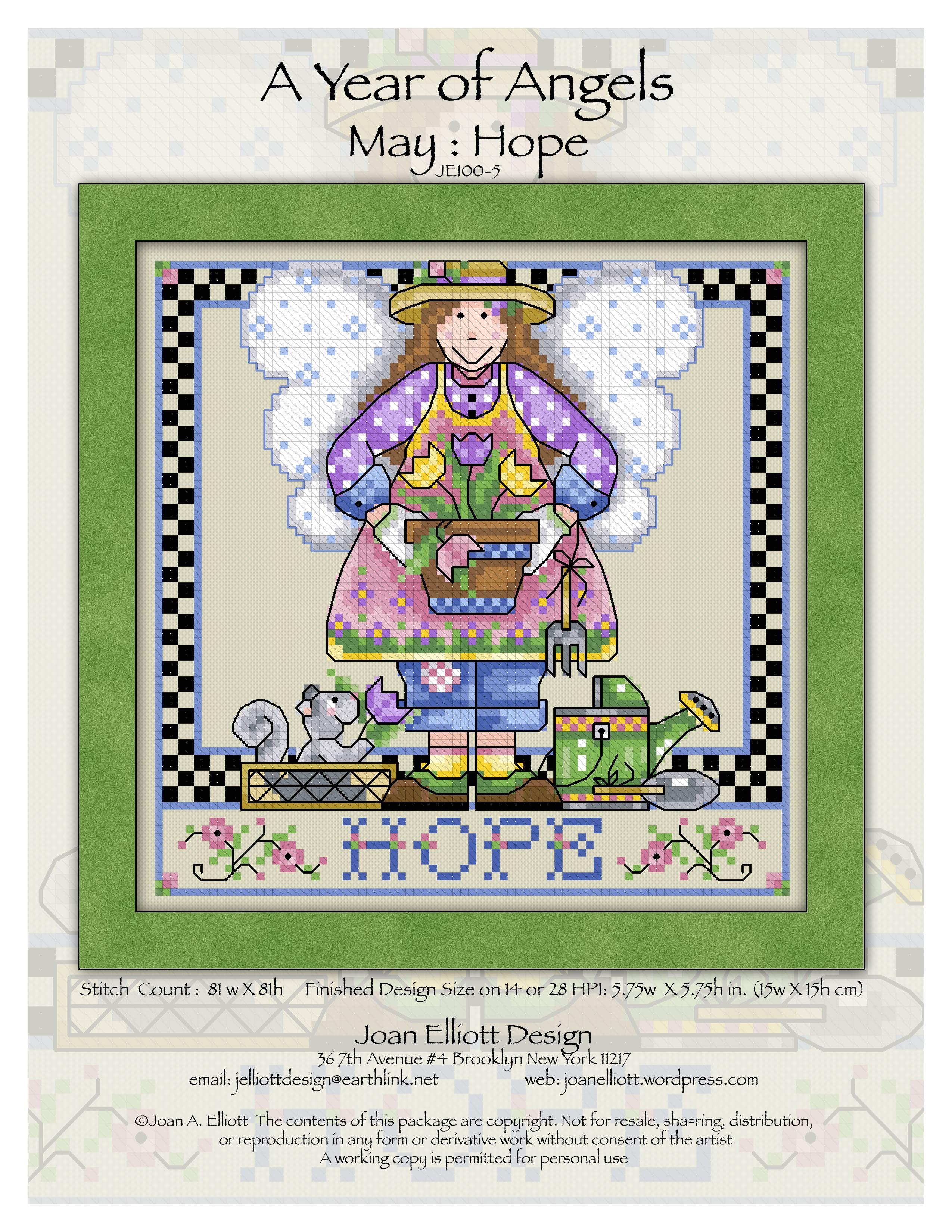 A Year Of Angels - May Hope - Cross Stitch Pattern