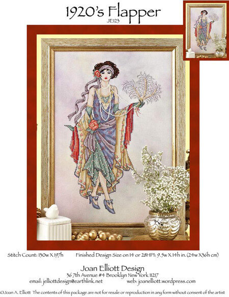 1920's Flapper - Cross Stitch Pattern