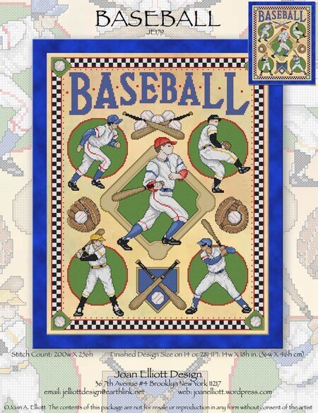 Baseball - Cross Stitch Pattern